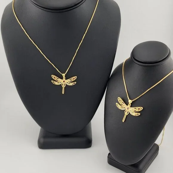 Last One Brand New Multi Colored DragonFly Necklace - Picture 5 of 12